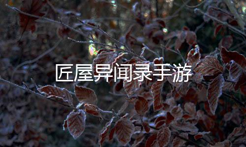 匠屋异闻录手游