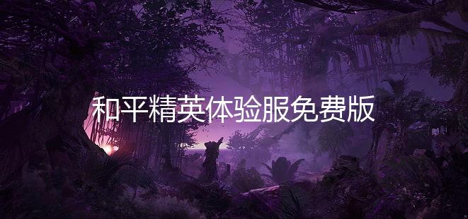 和平精英体验服免费版