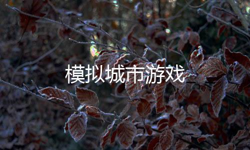 模拟城市游戏