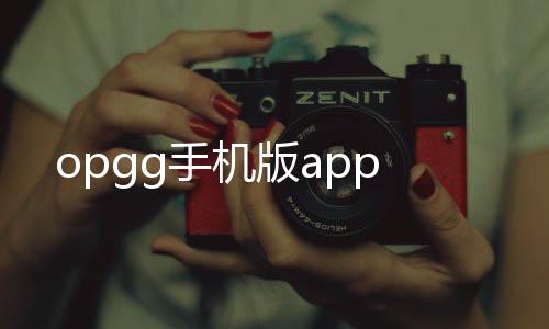 opgg手机版app